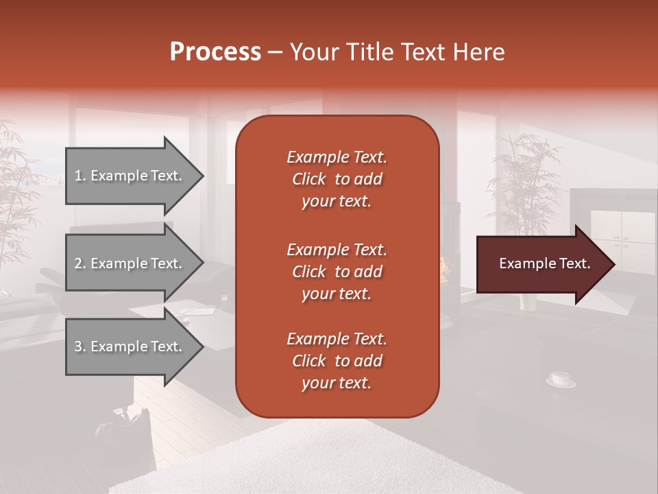 Immobilie Haus Holz PowerPoint Template