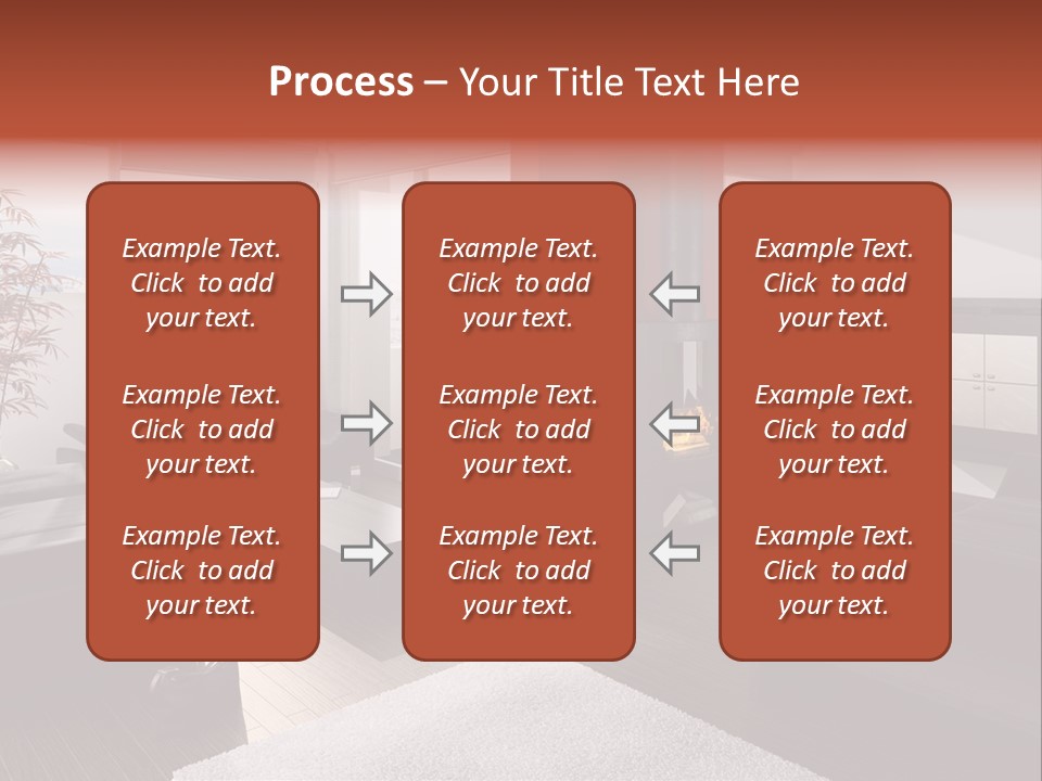 Immobilie Haus Holz PowerPoint Template
