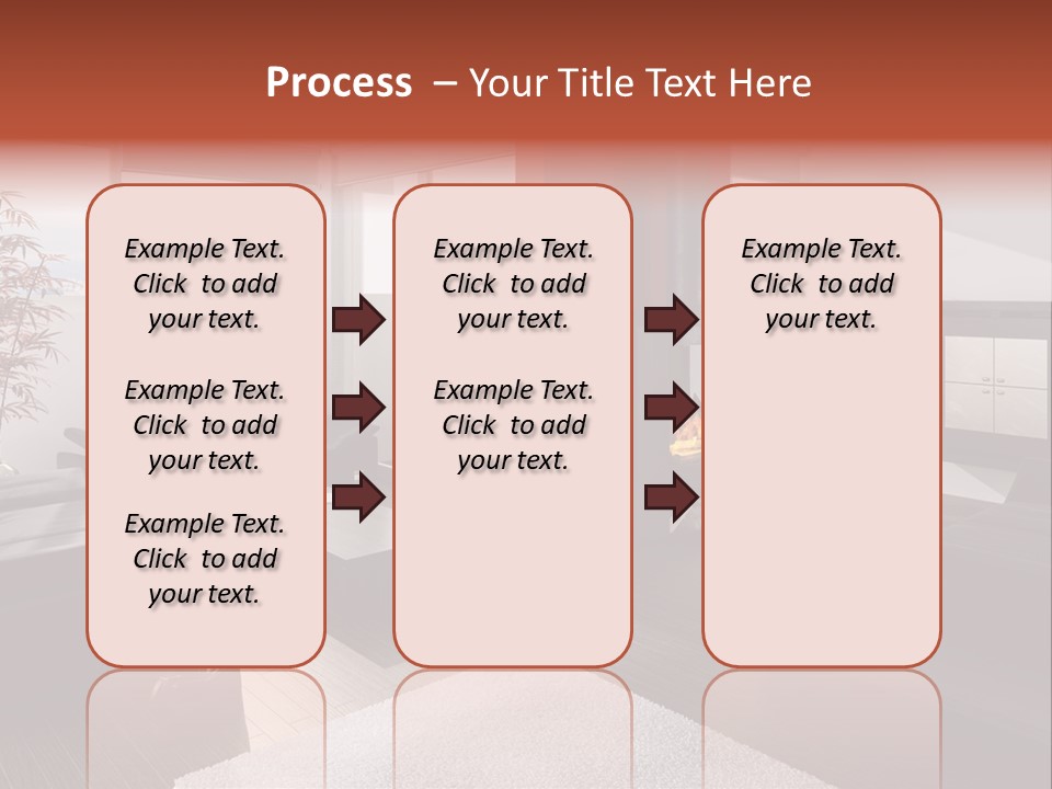 Immobilie Haus Holz PowerPoint Template
