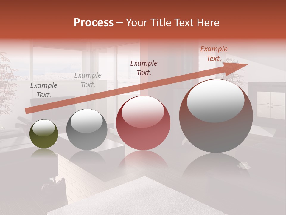 Immobilie Haus Holz PowerPoint Template