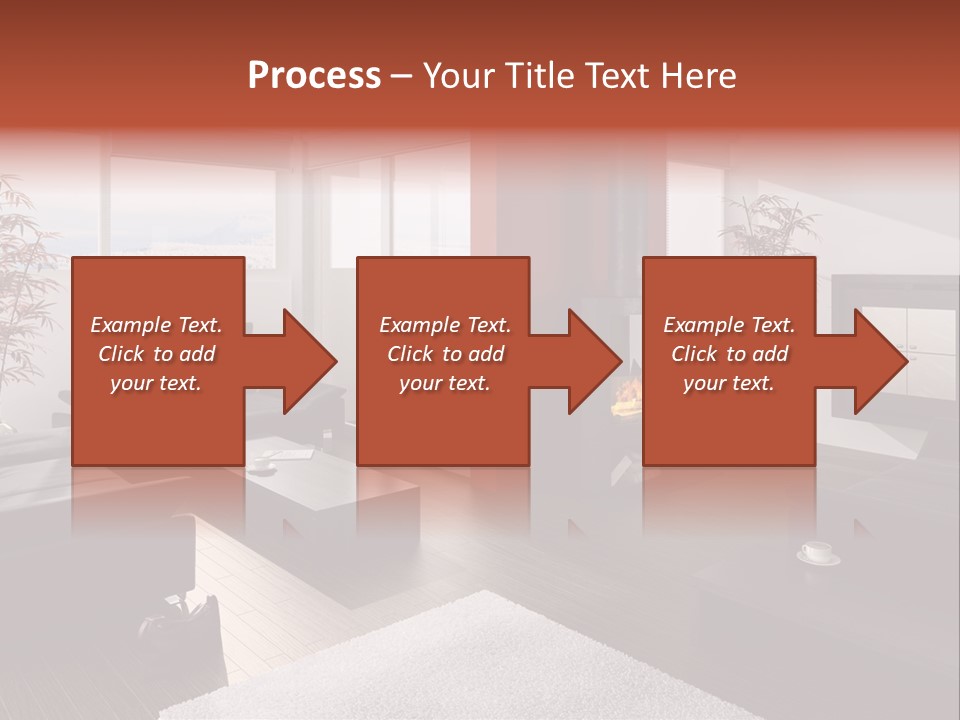 Immobilie Haus Holz PowerPoint Template