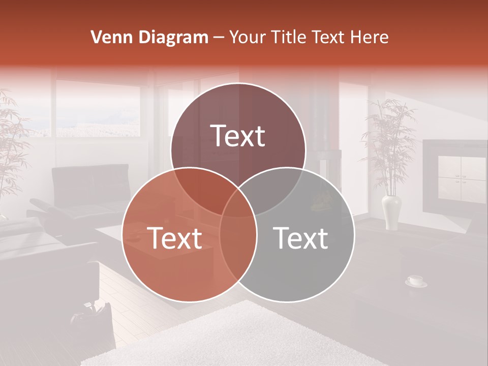 Immobilie Haus Holz PowerPoint Template