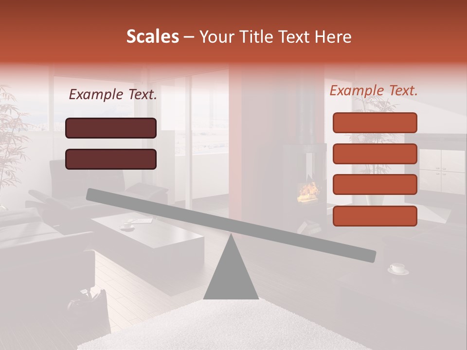 Immobilie Haus Holz PowerPoint Template