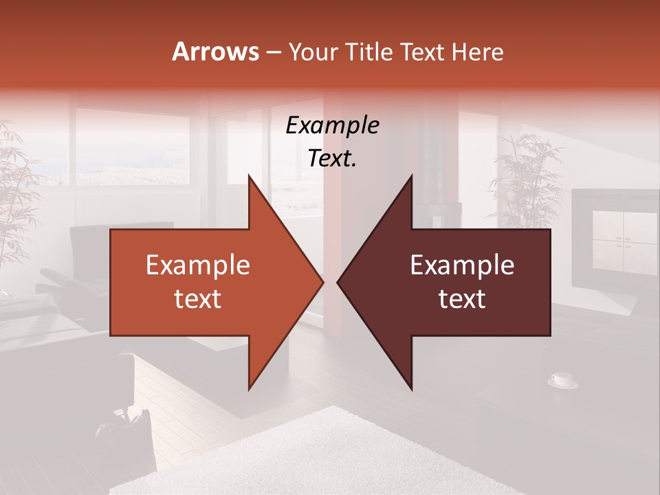 Immobilie Haus Holz PowerPoint Template