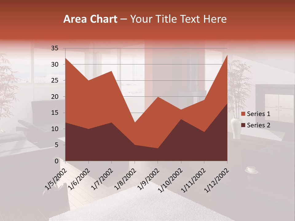 Immobilie Haus Holz PowerPoint Template