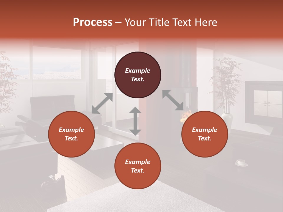 Immobilie Haus Holz PowerPoint Template