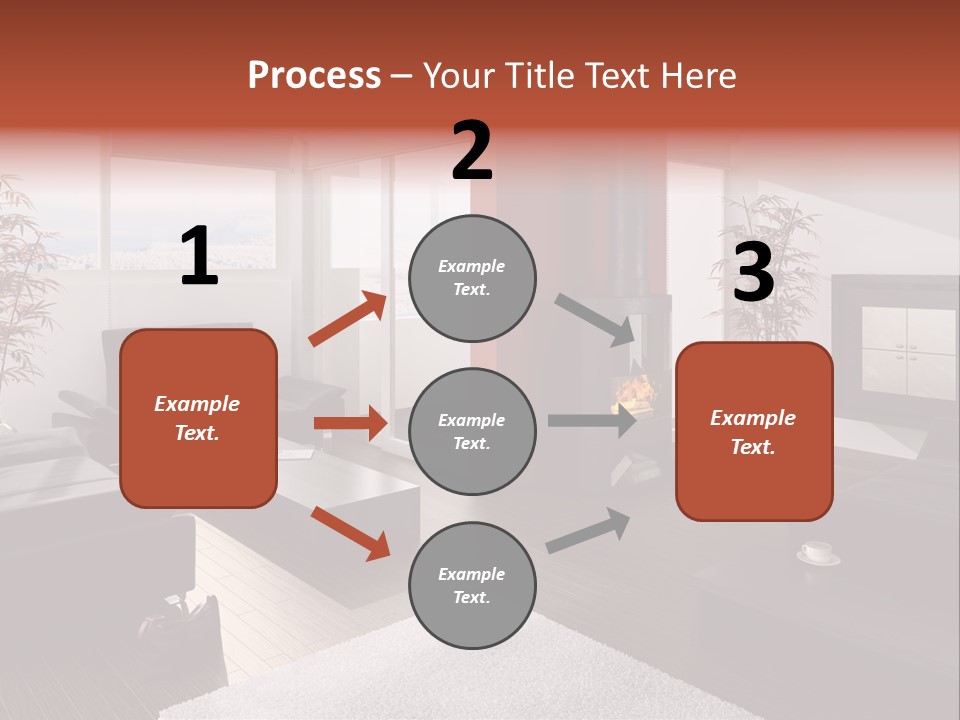Immobilie Haus Holz PowerPoint Template