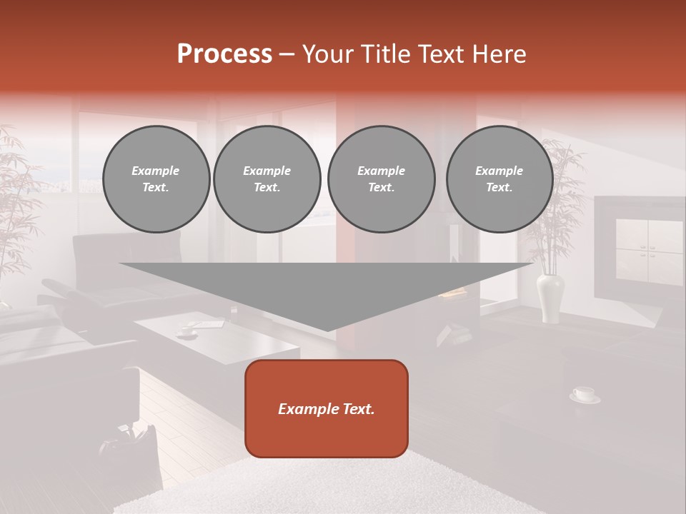 Immobilie Haus Holz PowerPoint Template