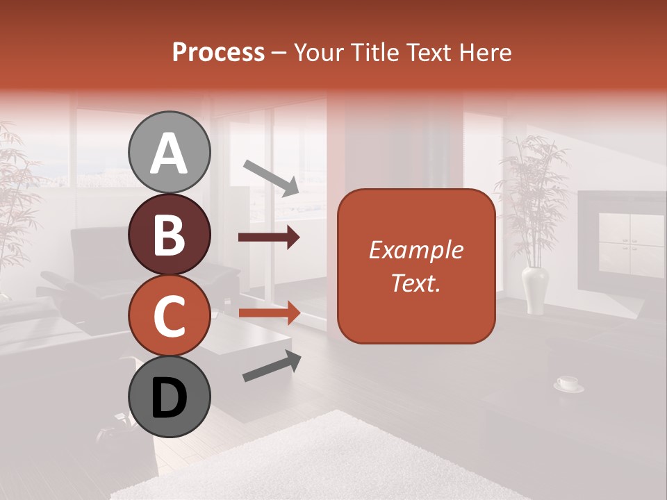 Immobilie Haus Holz PowerPoint Template