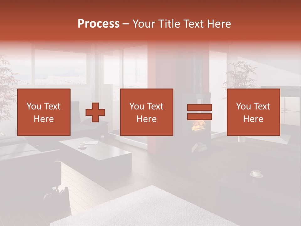 Immobilie Haus Holz PowerPoint Template