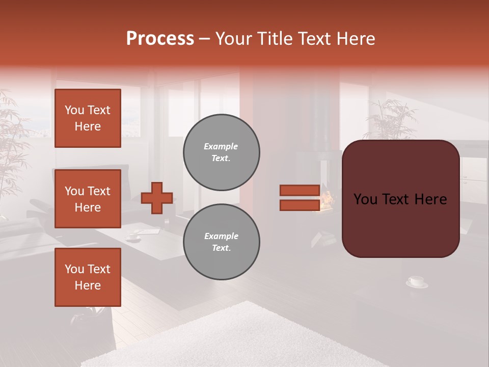 Immobilie Haus Holz PowerPoint Template