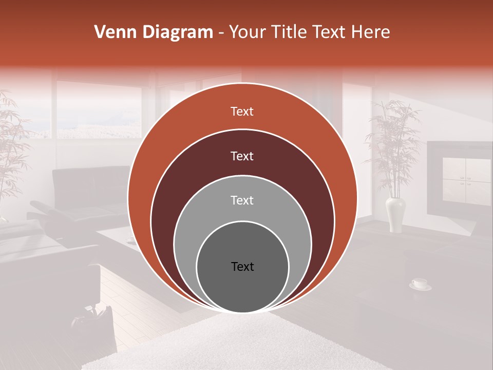 Immobilie Haus Holz PowerPoint Template