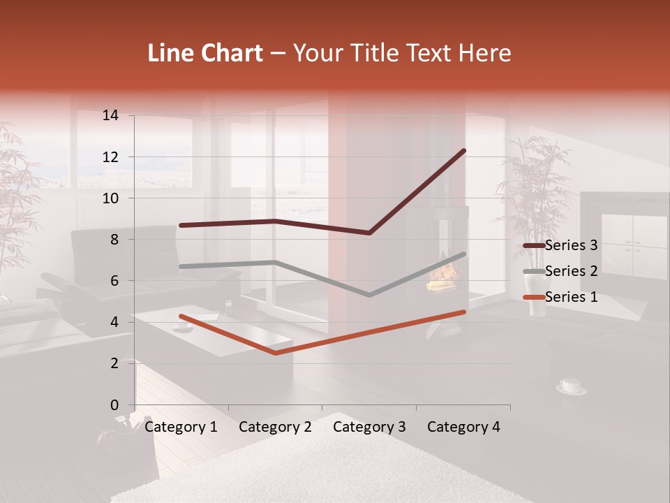 Immobilie Haus Holz PowerPoint Template