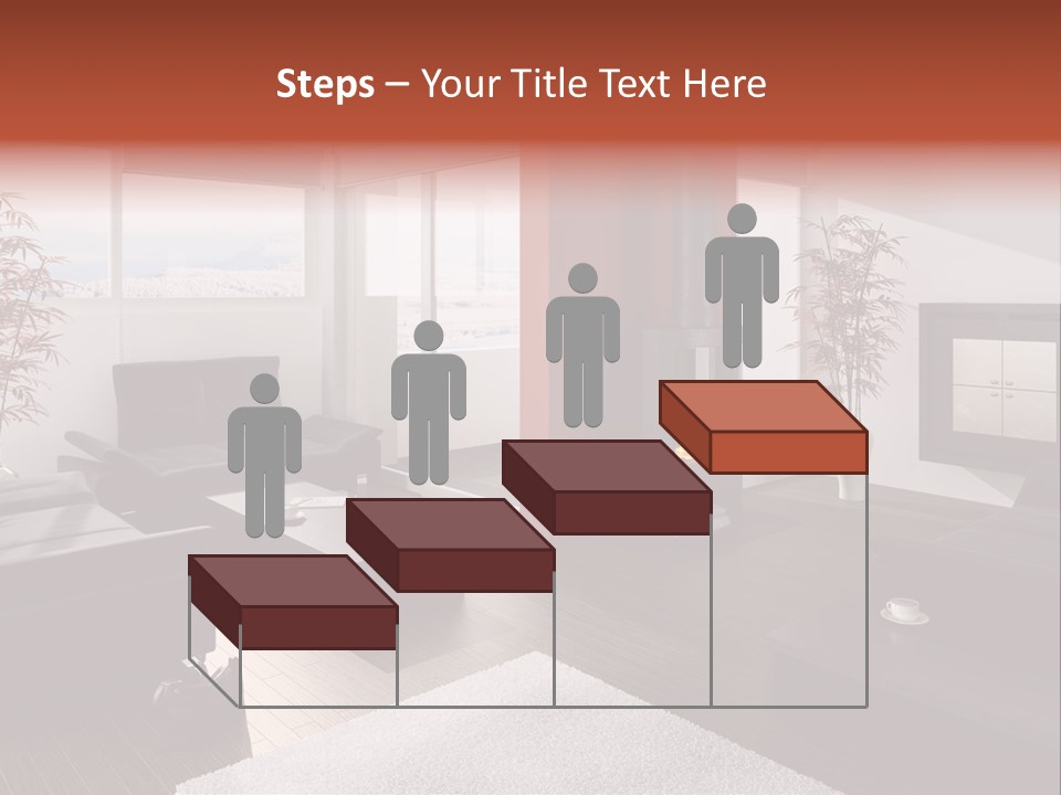 Immobilie Haus Holz PowerPoint Template