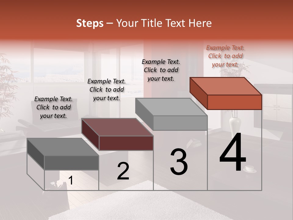Immobilie Haus Holz PowerPoint Template