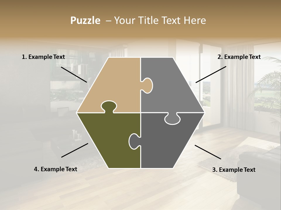 Loft Architektur Teppich PowerPoint Template