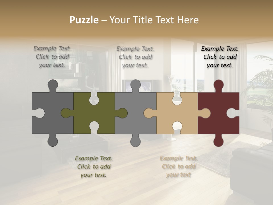 Loft Architektur Teppich PowerPoint Template