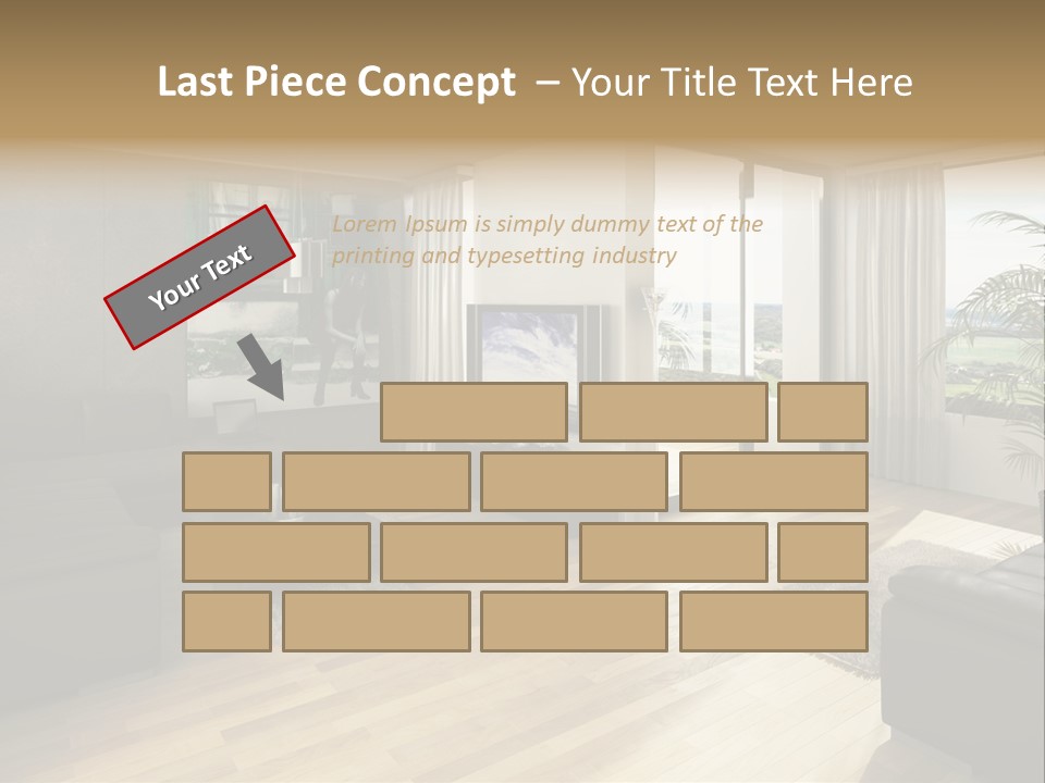 Loft Architektur Teppich PowerPoint Template