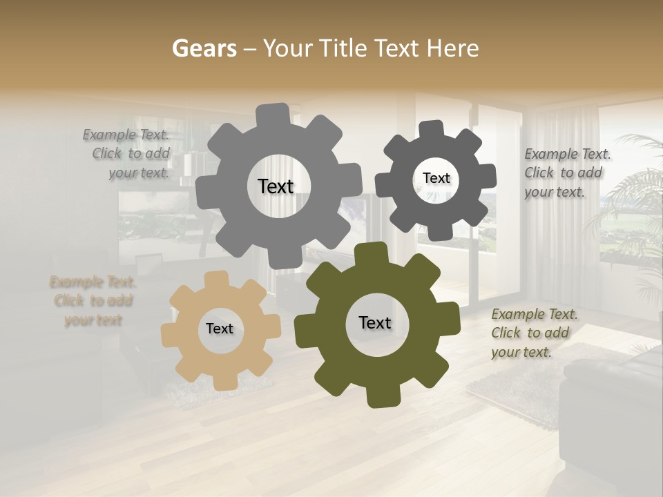 Loft Architektur Teppich PowerPoint Template