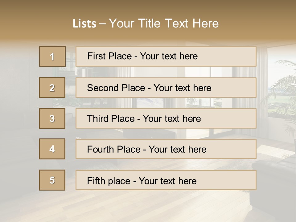 Loft Architektur Teppich PowerPoint Template