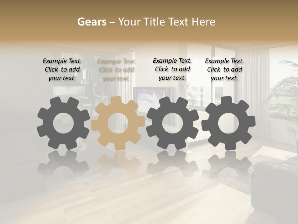 Loft Architektur Teppich PowerPoint Template