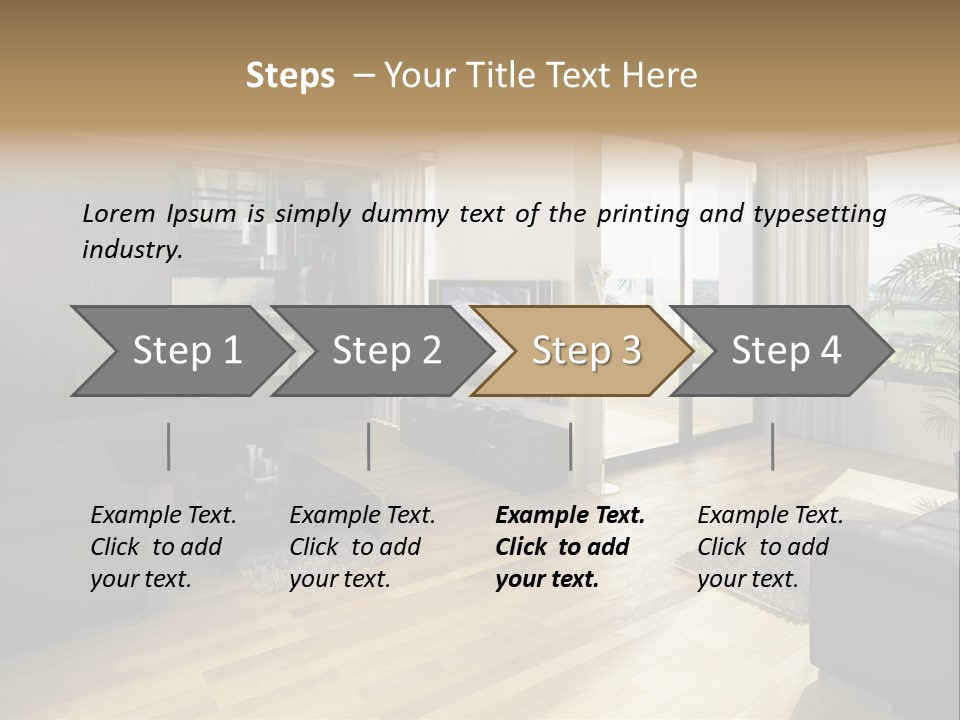 Loft Architektur Teppich PowerPoint Template