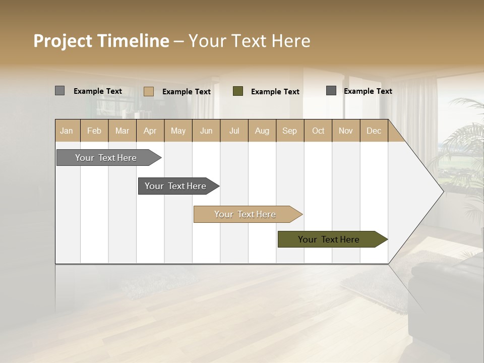 Loft Architektur Teppich PowerPoint Template