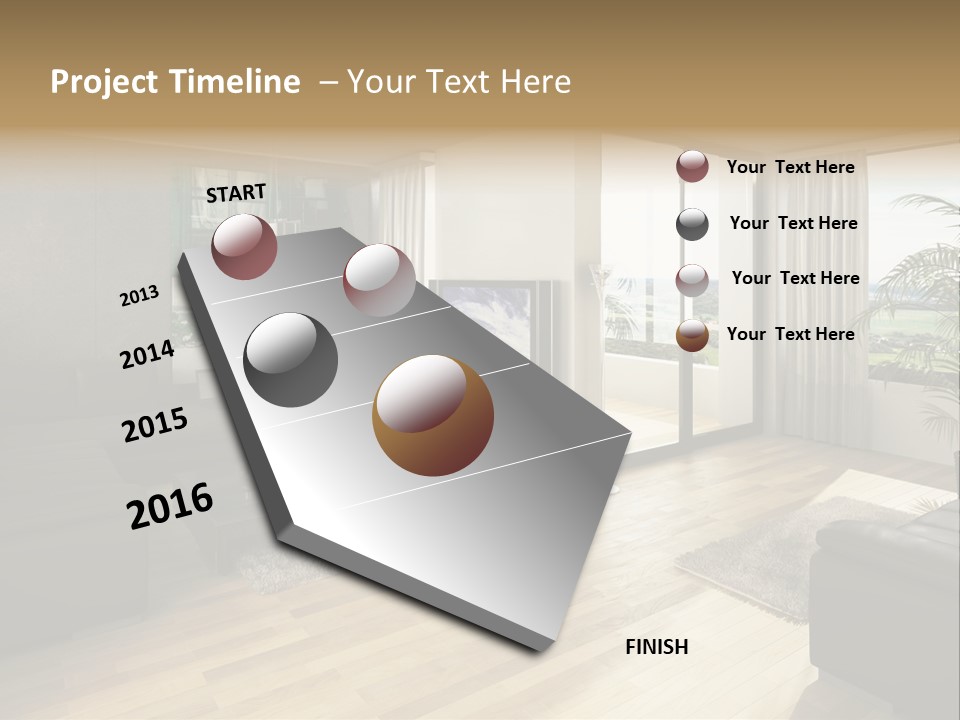 Loft Architektur Teppich PowerPoint Template