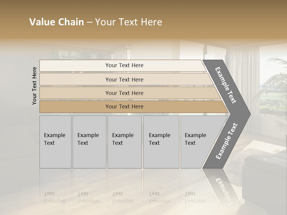Loft Architektur Teppich PowerPoint Template