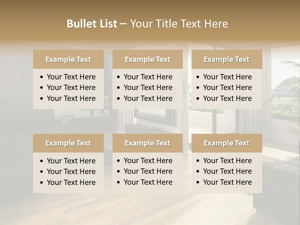 Loft Architektur Teppich PowerPoint Template