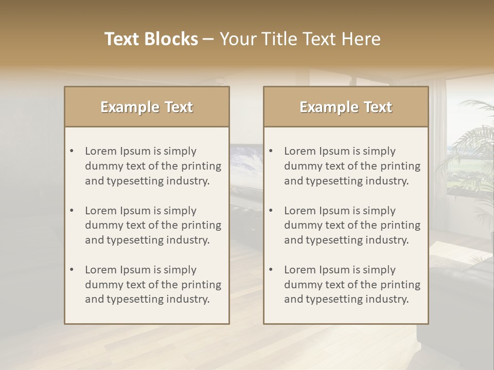 Loft Architektur Teppich PowerPoint Template