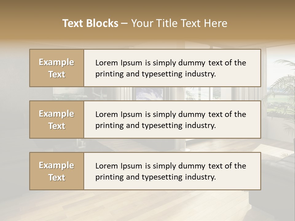Loft Architektur Teppich PowerPoint Template