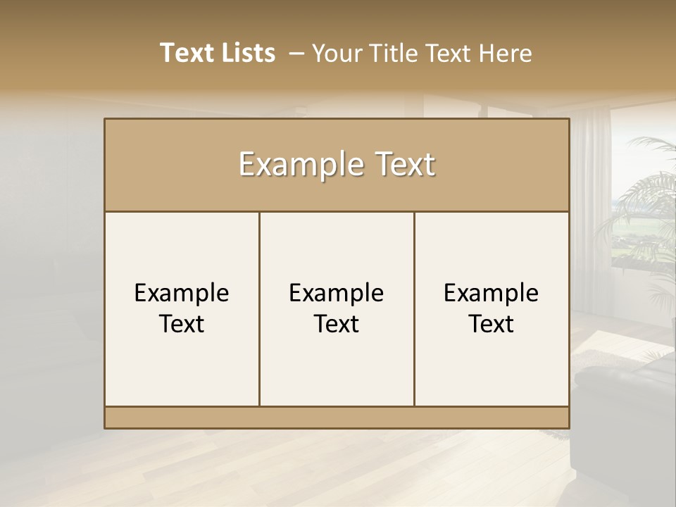 Loft Architektur Teppich PowerPoint Template
