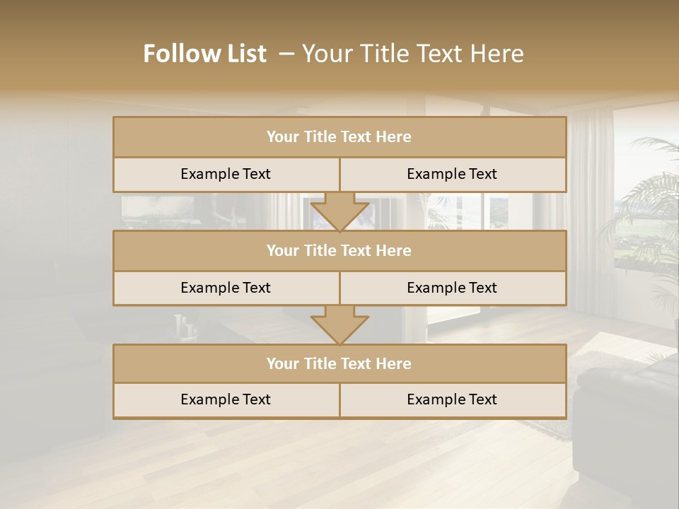 Loft Architektur Teppich PowerPoint Template