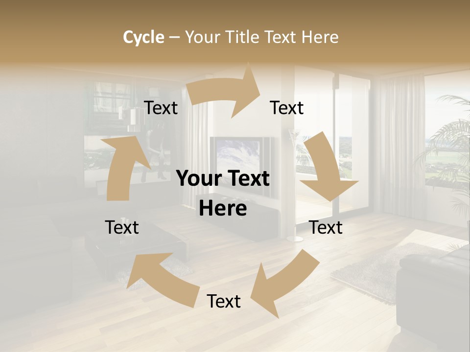 Loft Architektur Teppich PowerPoint Template