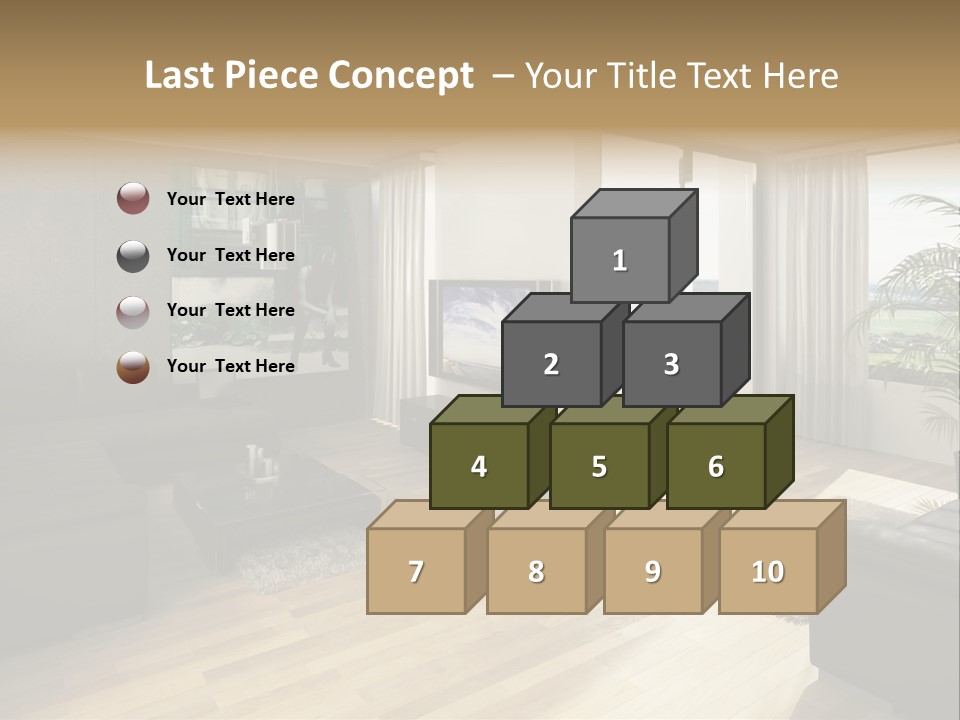 Loft Architektur Teppich PowerPoint Template