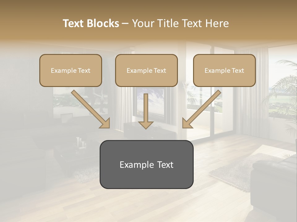 Loft Architektur Teppich PowerPoint Template