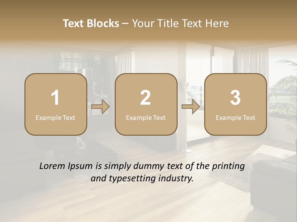 Loft Architektur Teppich PowerPoint Template