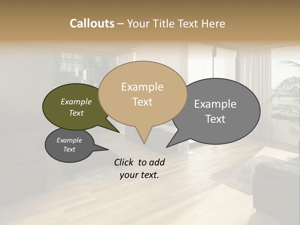 Loft Architektur Teppich PowerPoint Template