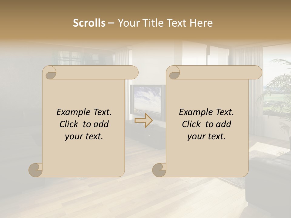 Loft Architektur Teppich PowerPoint Template
