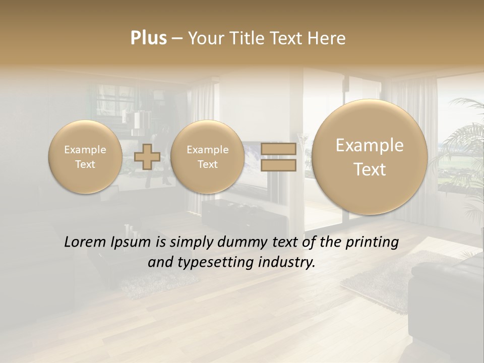 Loft Architektur Teppich PowerPoint Template