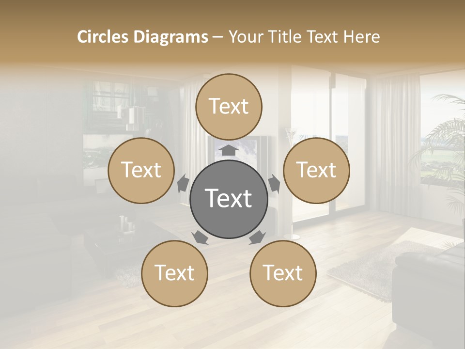 Loft Architektur Teppich PowerPoint Template