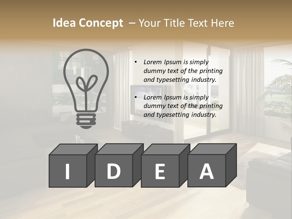 Loft Architektur Teppich PowerPoint Template