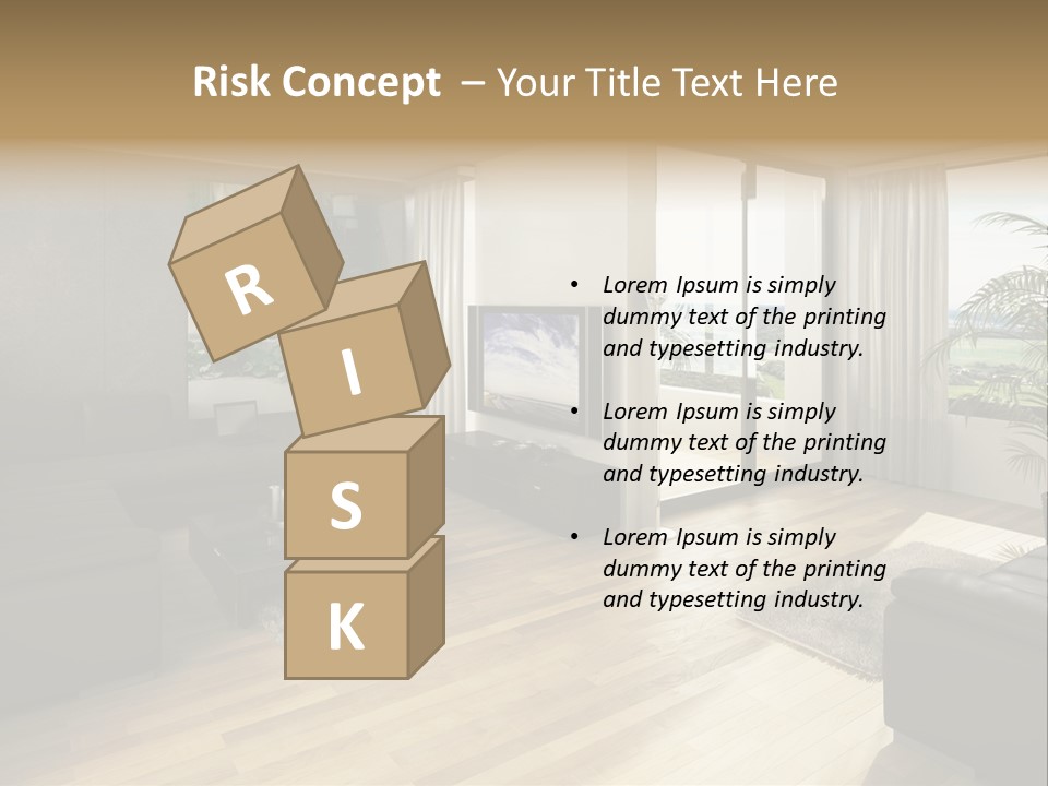 Loft Architektur Teppich PowerPoint Template