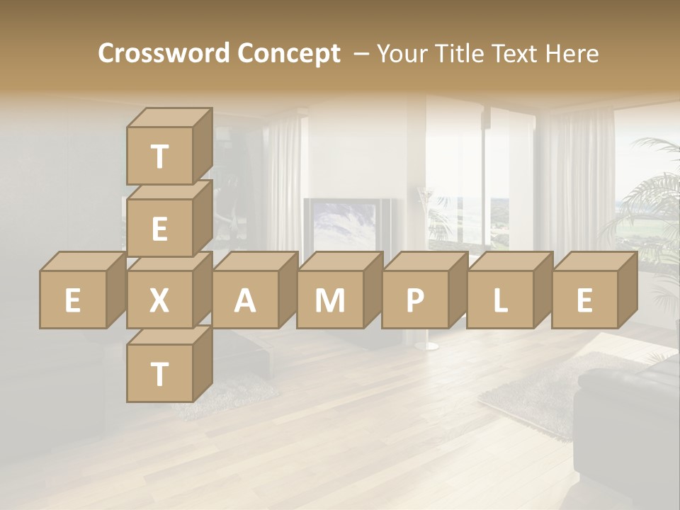 Loft Architektur Teppich PowerPoint Template