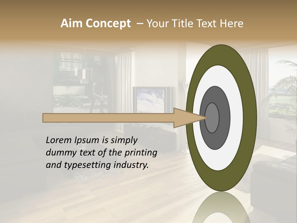 Loft Architektur Teppich PowerPoint Template