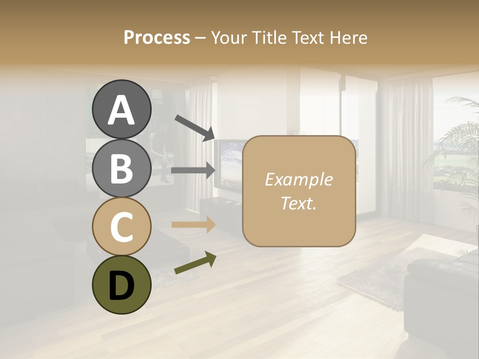 Loft Architektur Teppich PowerPoint Template