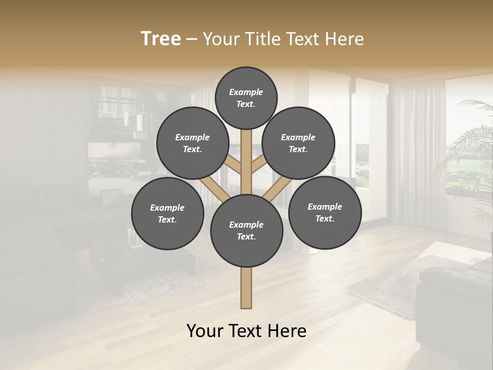 Loft Architektur Teppich PowerPoint Template