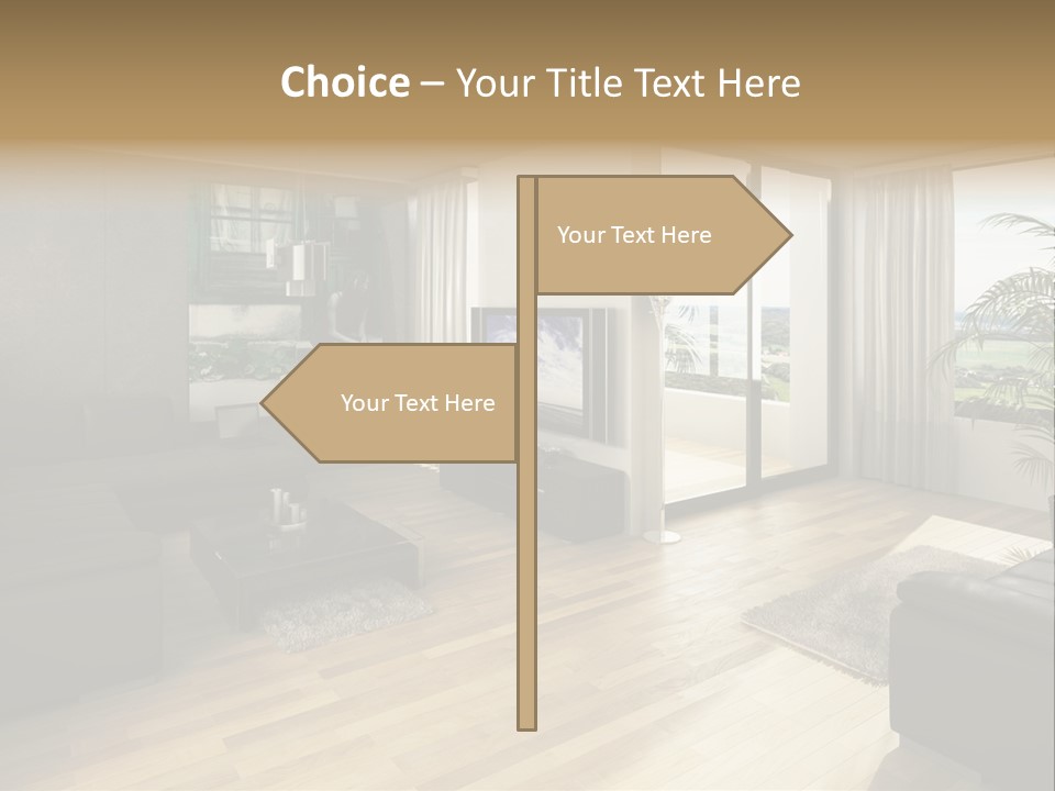 Loft Architektur Teppich PowerPoint Template