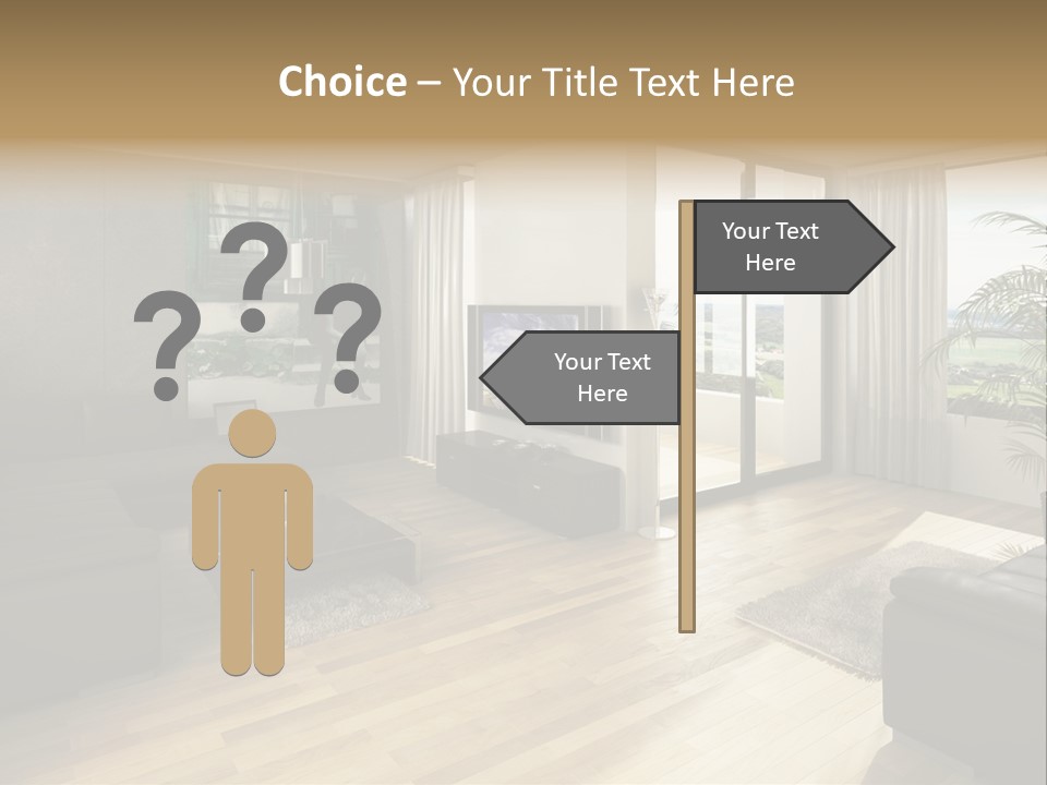 Loft Architektur Teppich PowerPoint Template